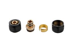 Valx komplet złączek instalacyjnych do rur pex m22x16 mm czarny mat 2 szt.