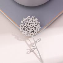 Metal Dandelion Flower Brooch Hollow Floral Brooch Pin New Lapel Pins  Gifts sidabras