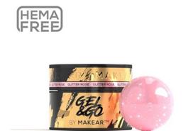 Glitter rose - builder gel gel&go 50ml
