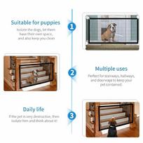 Nylon Pet Safety Gate Mesh Foldable Pet Separation Fence  Stair Safety Protection 110*72CM