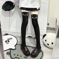Y2K Girls Knee High Socks Thigh High Stockings Printed Cartoon Stockings Women Kawaii Thigh High Socks Women Stockings Jk Lolita One Size