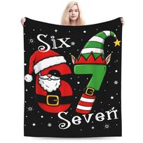 67 Six Seven 6-7 - Funny Italian Brainrot Kids Gaming Meme Blanket Super Soft Flannel Relax Gifts Throw Blanket Bedding Throws Size: 75*100cm, Weight: 230 GSM
