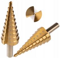 Wiertło stożkowe stopniowe 4-22 mm hss tytan do metalu drewna plastiku