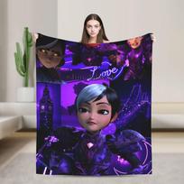 Trollhunters Tales Of Arcadia Blanket Airplane Travel Flannel Throw Blanket For Living Room Super Soft Quality Bedspread Gift Size: 75*100cm, Weight: 230 GSM
