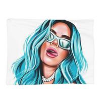 Manana Sera Bonito Colombian Music Singer Karol G Blanket Soft Warm Flannel Throw Blanket Bedding for Bed Living room Home Sofa Size: 75*100cm, Weight: 230 GSM