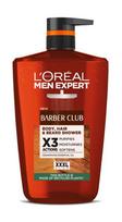 Loreal men expert xxxl barber club żel pod prysznic dla mężczyzn do ciała, włosów i brody 1000ml