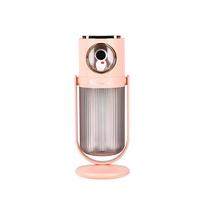 Usb Rechargeable Portable Electric Air Humidifier Mist Maker Dual Nozzle Heavy Fog Ultrasonic Atomizer Aroma Humidifier Diffuser Pink white
