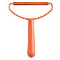 Hair Remover with Long Handle Anti-Slip Curved Grip Reusable Widened Coverage Area oranžinė