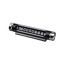 Car Temporary Parking Card Rotate Phone Number Plate Aluminum Stickers Universal Park Stop in Car-styling Goods Auto Accessories juoda