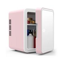 4L Mini grožio šaldytuvas kosmetikai ir bendrabučiams UK Plug 230V rožinė