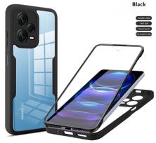 360 Clear Case for Xiaomi 12T Pro 13 Lite Redmi Note 12 11 Pro Plus 5G 12S 11S POCO X5 Pro F5 Full Protection Phone Bumper Cover Redmi Note 12 Pro 5G juoda
