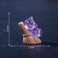 Mikro-peizažas Šviečianti Helovino Moliūgo Vaikštantis Skeletas Figūrėlė Dekoratyviniai Aksesuarai Mini Ornamentai 10#