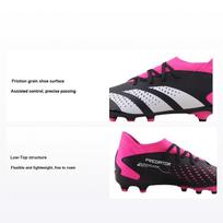 Adidas Predator Accuracy.3 MG J Žemi futbolo bateliai Vaikams Futbolo bateliai Juodi Balti Rožiniai GW7082 38⅔