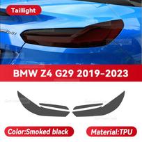 For BMW Z4 G29 2019-2023 2022 Car Headlight Smoked Black TPU Protective Film Front Light Tint Change Color Sticker Accessories Smoked black