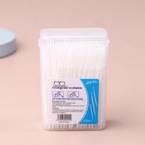 200 Boxed Plastic Toothpicks Disposable Household Bulk Interdental Brush Toothpick Line mėlyna