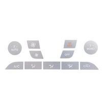 For Ford Focus MK2 Interior Decal Silver Button Repair Stickers for Air Conditioner for Ford Focus 2 Interior Tuning Accessories sidabras