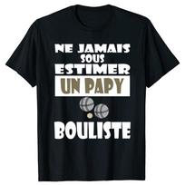 Funny Petanque Grandpa Bouliste Graphic T-shirts Men Women's Fashion Casual Tshirt 100% Cotton Loose Oversized T Shirt Summer... S įvairiaspalvis