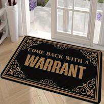Welcome-ish Depends Who You Are and How Long You Stay Doormat Humorous Quote for Front Door Entryway Non Slip Durable Floor Mat 40x60cm