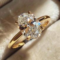 925 Sterling Silve 1-8CT Zircon Gorgeous Shiny Oval Stone Ring for Women Engagement Wedding Luxury High Quality Fine Jewelry 11 auksinė