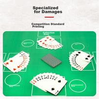 Huasheng Guandan Special Tablecloth, Entertainment Playing Cards, Mahjong Cards, Waterproof Guandan Poker Tablecloth, 2MM Green H-076