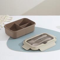 Stainless Steel Student Lunch Box With Divided Food Compartments For Office And School Use Style A