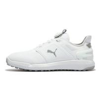 PUMA IGNITE ELEVATE Disc Unisex Fabric Leather Low Golf Shoes White Silver 376080-01 41