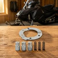 Snowmobile Retaining Plate with Spring Sliding Pin High Quality Replacement Kit for Winter Repair and Upkeep