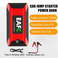 Power Bank 2000A-1200A Car Jump Starter Booster Portable Emergency Start Power Battery Charger 12V Car StarterGasoline Diesel 1200A Ordinary clip