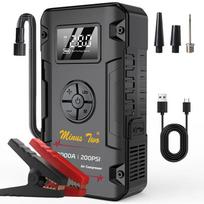 4000A 4-in-1 Jump Starter, 150PSI Air Compressor, 12V USB Powerbank with LCD Display, 10L Gas/8L Diesel paper box