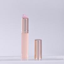 Mini silikoninis lūpų šepetėlis su dangteliu Apvalus galvutės makiažo šepetėlis Lūpų dažų aplikatorius Daugiafunkcis mini maskuoklio šepetėlis Nešiojama makiažo priemonė rožinė