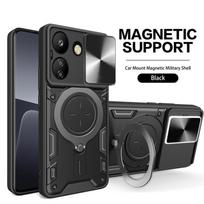 Armor Funda For Xiaomi Poco C65 Case Slide Camera Protect Coque For Pocco Poko Little C65 C 65 PocoC65 Magnetic Ring Stand Cover For Poco C65 juoda