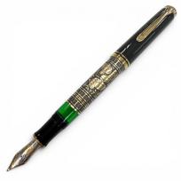 Excellent PERIKAN fountain pen Big Toledo black 18K mens M900 Used