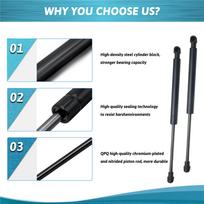 2pcs Car Bonnet Hood Lift Supports Shock Struts For BMW E46 323Ci 323i 325i 328i 330Ci 1998-2006 Auto Accessories 51238202688 Material