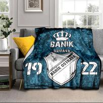 Banik Ostrava Crest Emblem Portable Blanket/Soft Blanket Bedding Blanket Suitable for Travel Camping Living Rooms Offices Sofas Fan Gifts 75x90cm