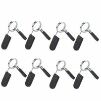 8PCS Spring Loaded Barbell Lock Clamp Steel Mini Standard Spring Colla  Weightlifting 8PCS