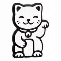 Magnes na lodówkę maneki neko japoński kot szczęścia biały 3d