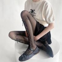 Sweet Girls Thigh High Stockings Pantyhose Polka Dot Cute Bow Lolita Tights Women Sexy Lingerie Stocking Pantyhose Women Tights One Size
