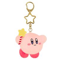 Kirby Mini Mofu Mascot Keychain Star Rod [San-ei Boeki] rožinė