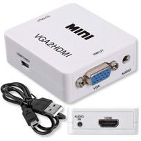 Konwerter obrazu z vga jack na hdmi adapter sygnału przejściówka d-sub mini