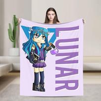 Gacha life Game Blanket Picnic Flannel Throw Blanket For Home Decor Warm Soft Design Quality Bedspread Gift Idea Size: 75*100cm, Weight: 230 GSM