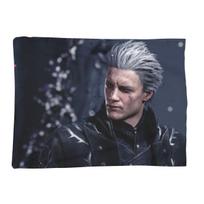 Vergil From The Devil May Cry Series Blanket Soft Flannel Throw Blanket Bedspread for Bed Living room Picnic Travel Home Sofa Size: 75*100cm, Weight: 230 GSM