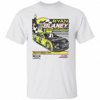 #12 Ryan Blaney Vintage Nascar Car 2020 White Sport Tee Unisex T-shirt S