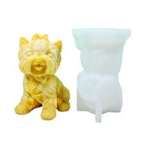 Little Dog Decoration Candle Silicone Mold Epoxy Sitting Dog Candle Silicone Mold DIY Ornament Jewelry Making Tool 1