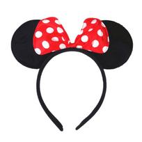 Creative Cute Lovely Girl Mouse Ear Bow Ears Headwear Headdress Clip for Girls Decoration raudona