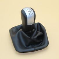 For Skoda Octavia 2 A5 A6 2004 2005 2006 2007 2008 2009 2010 2011 2012 2013 5 / 6 Speed Gear Lever Stick Shift Knob Leather Boot 6 speed