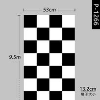 Modern Simple Mosaic Wallpaper Bedroom Living Room  Waterproof Black White Checkboard Wall Paper Clothing Store 0.53x9.5m