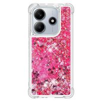 Skirta Xiaomi Redmi Note 14 dėklas Bling Blizgučiai Dinaminis Skystas Dėklas ant Skirta Funda Xiaomi RedMi Note 14 5G Note14 4G Telefonų Dėklai Etui Note 14 4G 164mm purple