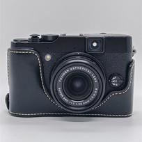 PU odos pusinis dėklas fotoaparatui Fujifilm X10 X20 Fuji x10 x20 Apsauginis pagrindas Apatinis dangtelis baterijos skyriui juoda