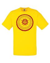Adults California Sunrise Acid Trippy LSD Blotter Art 90s Unisex Yellow 100% Cotton T-shirt Mens Tees Top 3XL