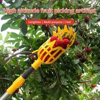 Garden Fruit Picking Tool: Deep Basket Picker Head – Convenient Catcher for Apple, Peach & Farm Harvest!